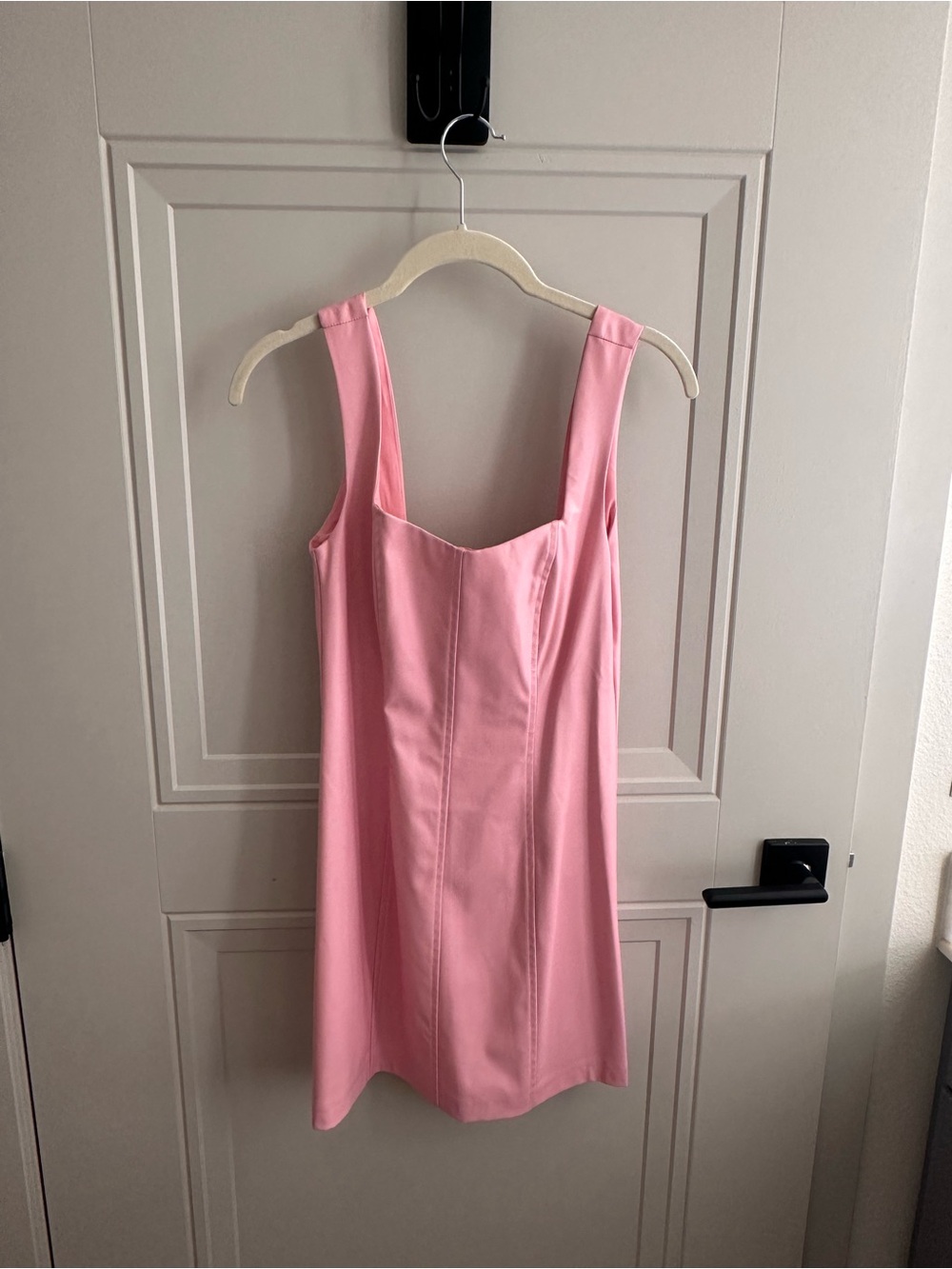 Show Me Your MuMu Bubblegum Pink Square-Neck Mini Dress